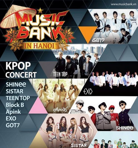 sieu show kpop festival, show kpop festival, music bank in ha noi, music bank ha noi 2015, music bank